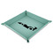 Racing Car 9" x 9" Teal Leatherette Snap Up Tray - MAIN