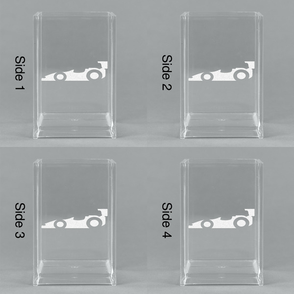 Racing Car Acrylic Pen Holder - All Sides