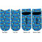 Racing Car Adult Ankle Socks - Double Pair - Front and Back - Apvl