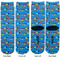 Racing Car Adult Crew Socks - Double Pair - Front and Back - Apvl