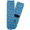 Racing Car Adult Crew Socks - Single Pair - Front and Back