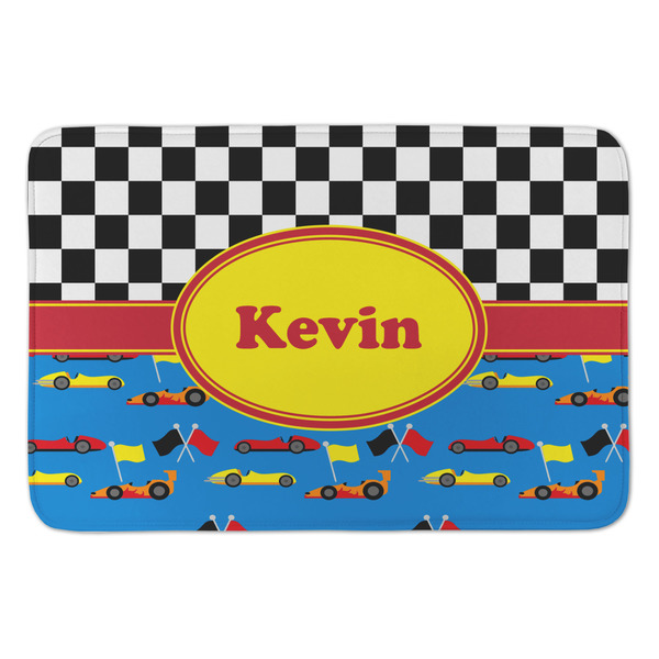 Custom Racing Car Anti-Fatigue Kitchen Mat (Personalized)