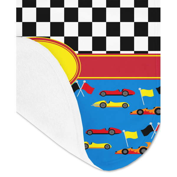 Racing Car Baby Bib - AFT detail