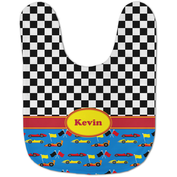 Racing Car Baby Bib - AFT flat