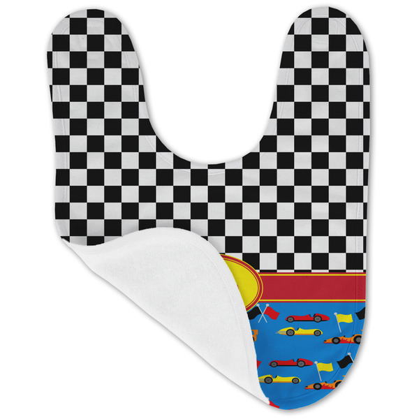 Racing Car Baby Bib - AFT folded