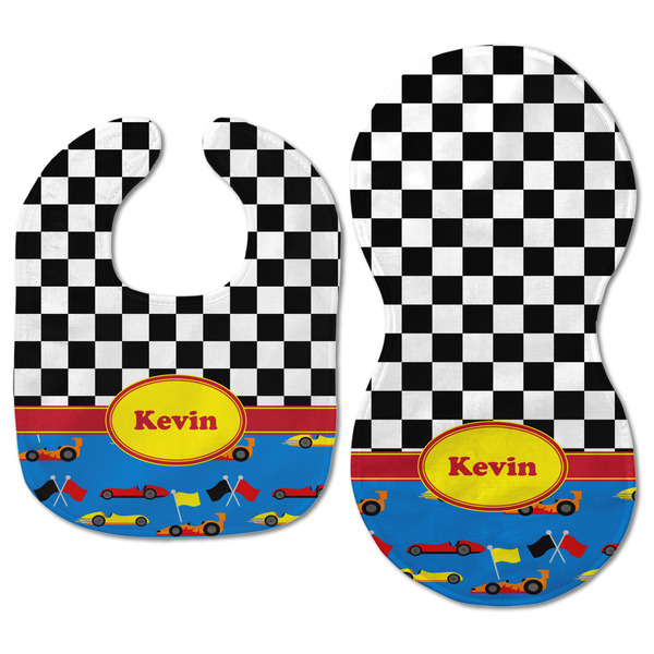 Racing Car Baby Bib & Burp Set - Approval (new bib & burp)