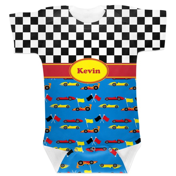 Custom Racing Car Baby Bodysuit 6-12 (Personalized)