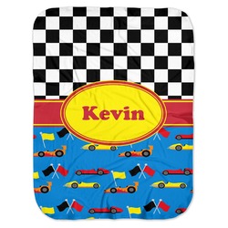 Racing Car Baby Swaddling Blanket (Personalized)