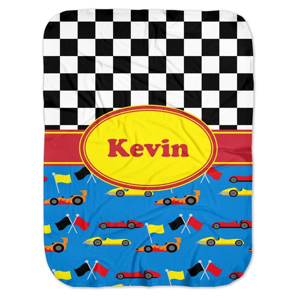Custom Racing Car Baby Swaddling Blanket (Personalized)