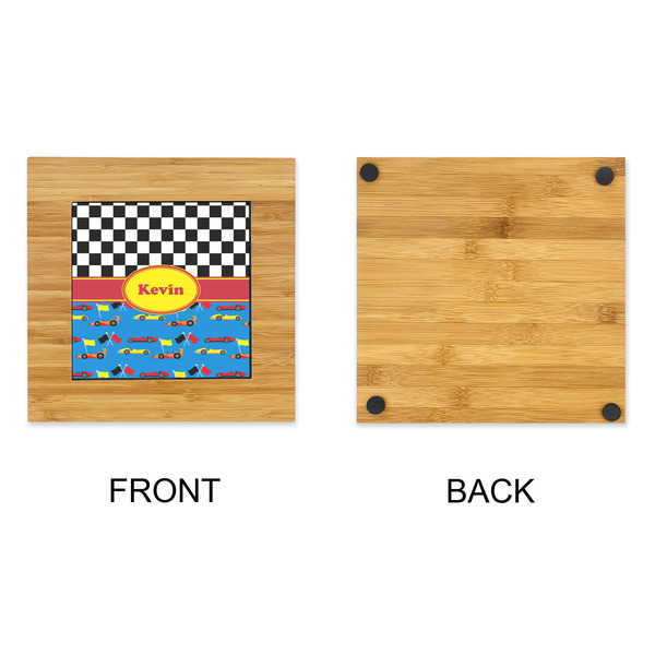 Racing Car Bamboo Trivet with 6" Tile - APPROVAL