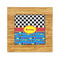 Racing Car Bamboo Trivet with 6" Tile - FRONT