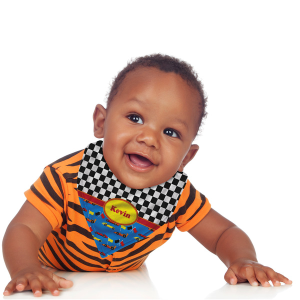 Racing Car Bandana Bib - (Lifestyle 1 boy)