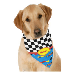 Racing Car Dog Bandana Scarf w/ Name or Text