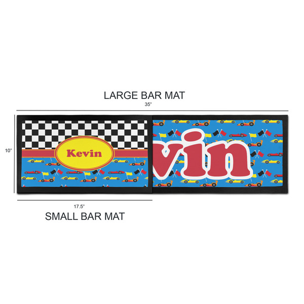 Racing Car Bar Mats - Sizing Chart