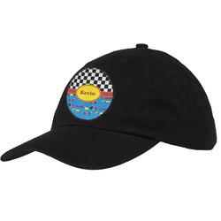 Racing Car Baseball Cap - Black (Personalized)