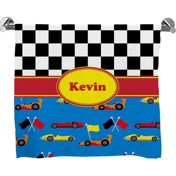 Custom Racing Car Bath Towel (Personalized)