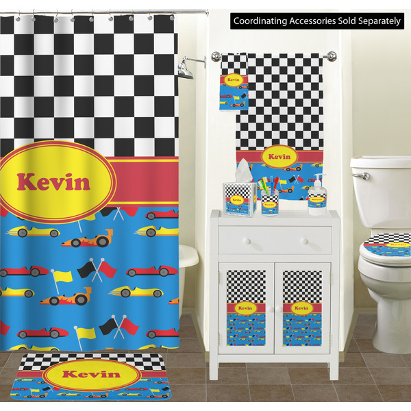 Racing Car Bathroom Scene