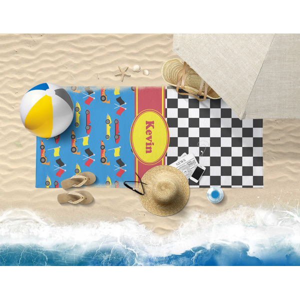 Racing Car Beach Towel Lifestyle