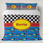 Racing Car Duvet Cover Set - King (Personalized)
