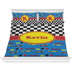 Racing Car Comforter Set - King (Personalized)