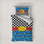 Racing Car Duvet Cover Set - Twin XL (Personalized)
