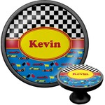 Racing Car Cabinet Knob (Black) (Personalized)