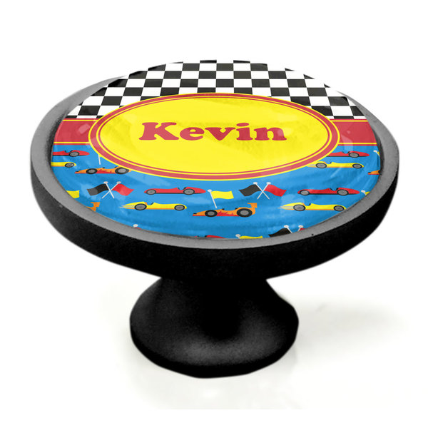 Racing Car Black Custom Cabinet Knob (Side)