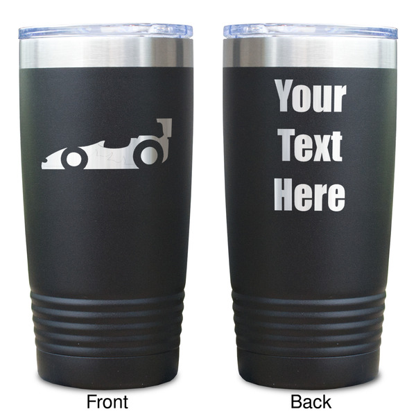 Racing Car Black Polar Camel Tumbler - 20oz - Double Sided  - Approval