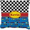 Racing Car Faux-Linen Throw Pillow 26" (Personalized)