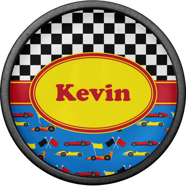 Racing Car Cabinet Knob - Black - Front