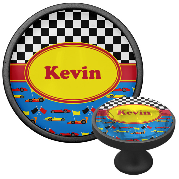Racing Car Cabinet Knob - Black - Multi Angle
