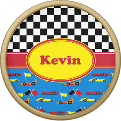 Racing Car Cabinet Knob - Gold (Personalized)