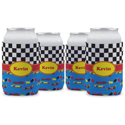 Racing Car Can Cooler (12 oz) - Set of 4 w/ Name or Text
