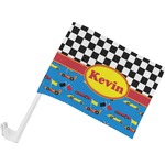 Racing Car Car Flag - Small w/ Name or Text