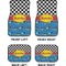 Racing Car Car Floor Mats Set (2F + 2B)