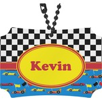Racing Car Rear View Mirror Ornament (Personalized)