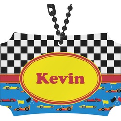 Racing Car Rear View Mirror Ornament (Personalized)