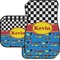 Racing Car Car Floor Mats Set - 2 Front & 2 Back (Personalized)
