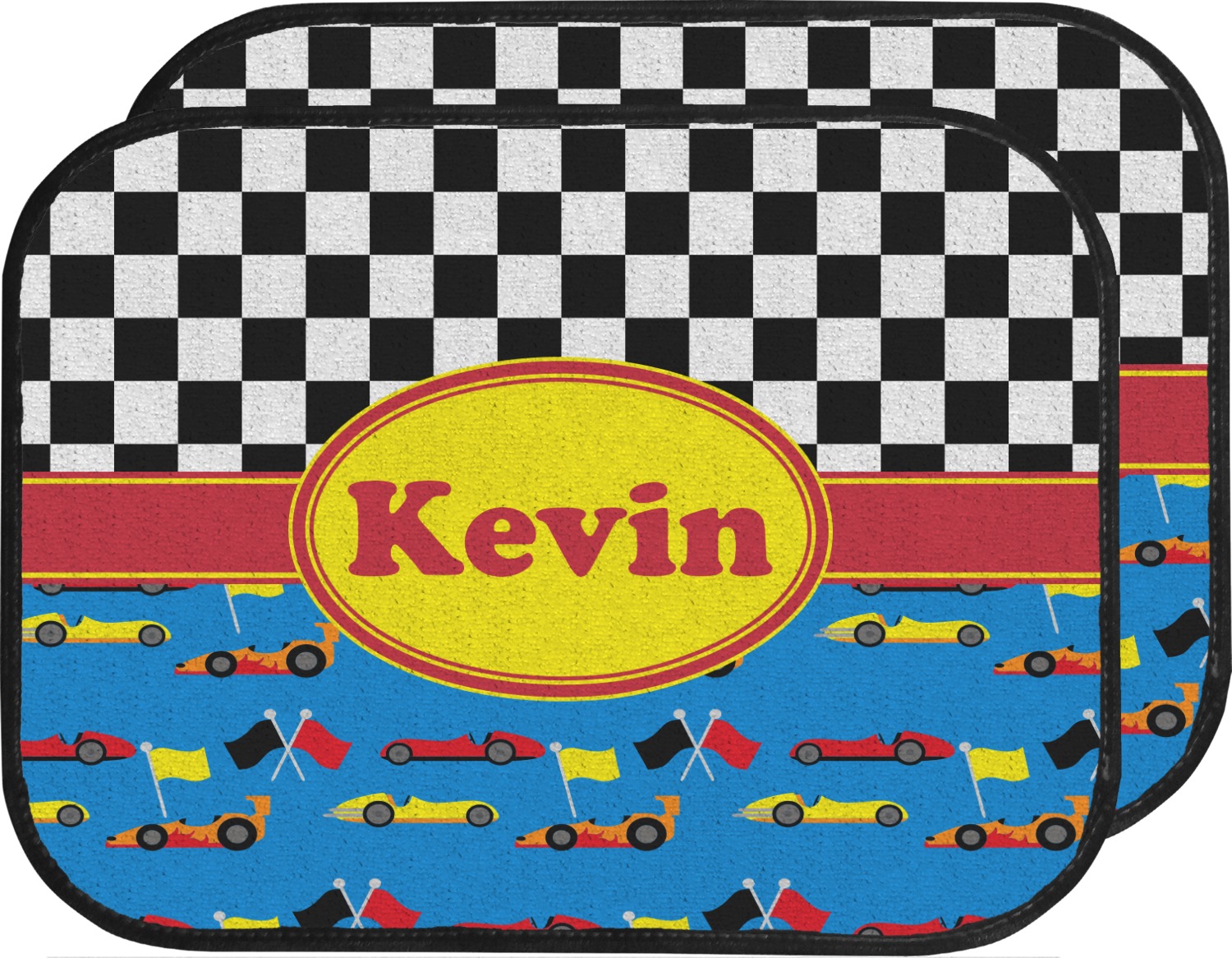 Custom Racing Car Car Floor Mats (Personalized) YouCustomizeIt