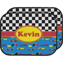 Racing Car Car Floor Mats (Back Seat) (Personalized)