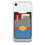 Racing Car 2-in-1 Cell Phone Credit Card Holder & Screen Cleaner (Personalized)