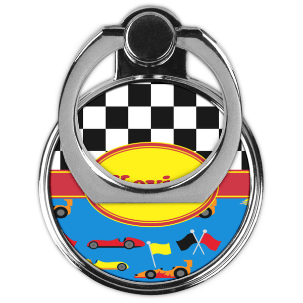 Racing Car Cell Phone Ring Stand & Holder - Front (Collapsed)