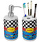 Racing Car Ceramic Bathroom Accessories Set (Personalized)