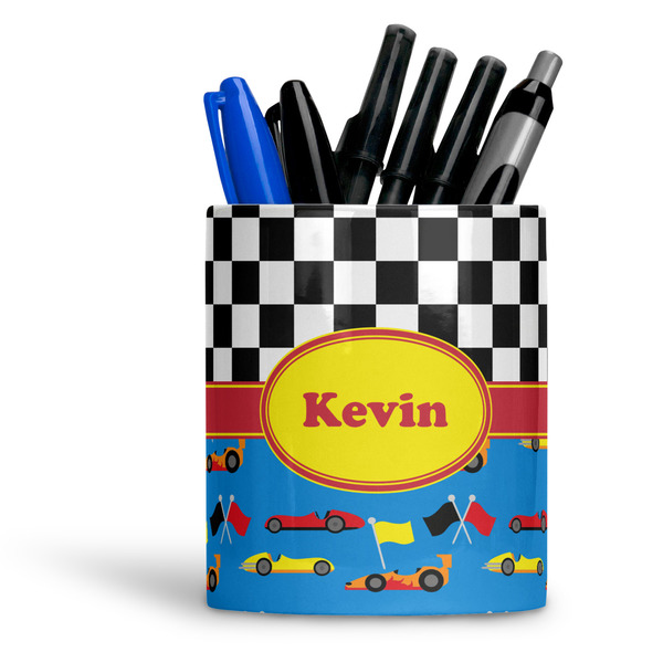 Custom Racing Car Ceramic Pen Holder