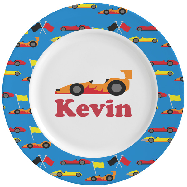 Custom Racing Car Ceramic Dinner Plates (Set of 4)