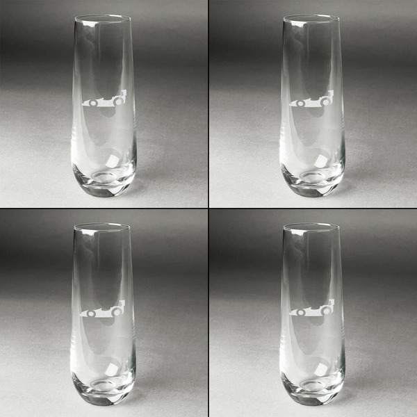 Racing Car Champagne Flute - Set of 4 - Approval