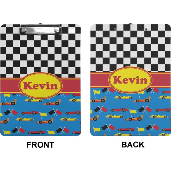 Racing Car Clipboard (Letter) (Front + Back)
