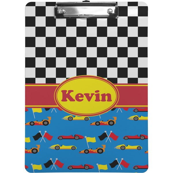 Custom Racing Car Clipboard (Letter Size) (Personalized)