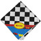 Racing Car Cloth Napkins - Personalized Dinner (Folded Four Corners)