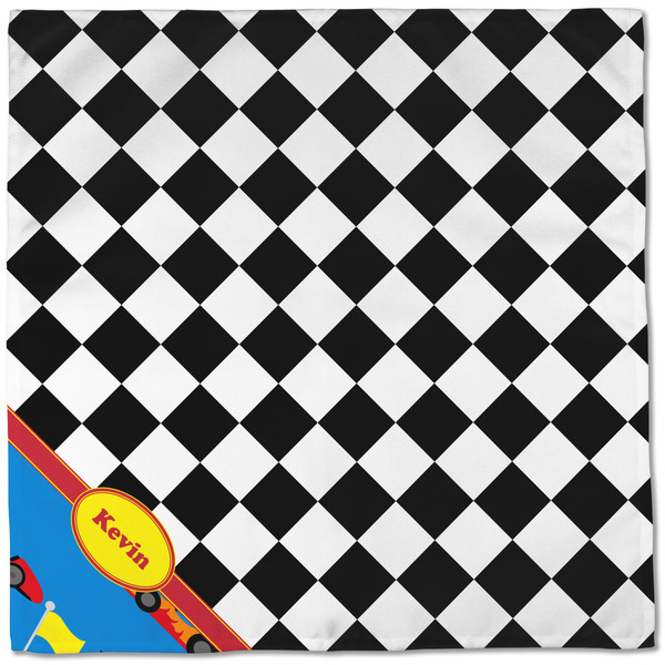 Racing Car Cloth Napkins - Personalized Dinner (Full Open)